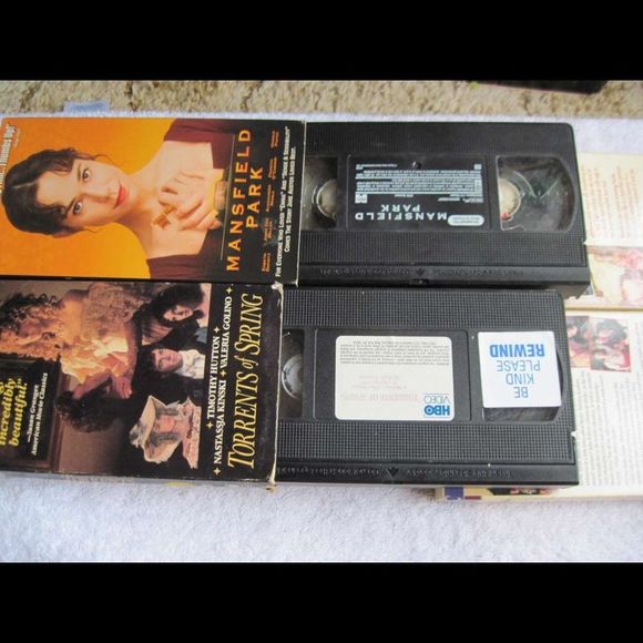 Mystic Pizza Mansfield Park Louisiana Sky Torrents of Spring VHS Cassette Tapes - Picture 9 of 10